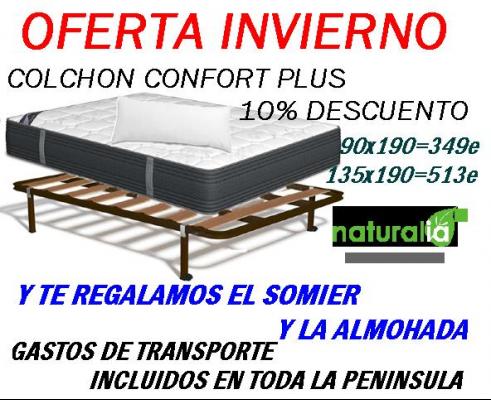TU COMPRAS EL COLCHON Y NOSOTROS TE REGALAMOS EL SOMIER Y LA ALMOHADA