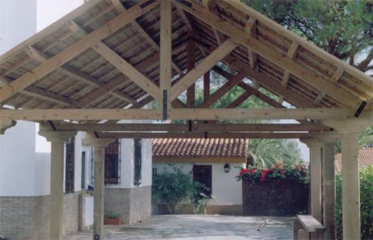 pergola madera tratada autoclave