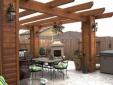 pergola madera laminada