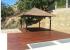 pergola rollizo y brezo
