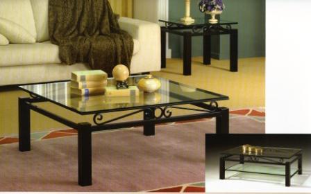 Mesas de centro y rincòn forja