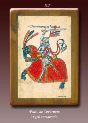 Caballeros de la orden de Santiago tabla pintada a mano Caballeros de la orden de Santiago tabla pintada a mano