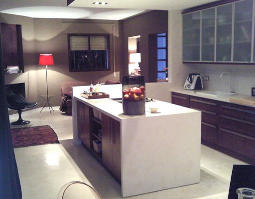 salón y cocina