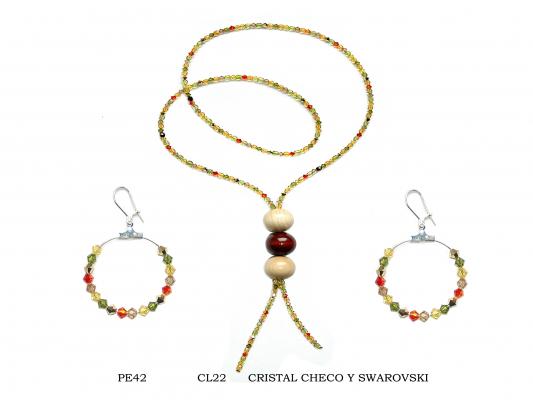 Conjunto en cristal checo y Swarovski
