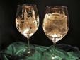 Copas de Vino talladas a mano personalizadas con su nombre