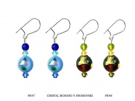 Pendientes cristal Murano