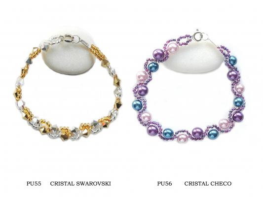 Pulseras en cristal checo y Swarovski