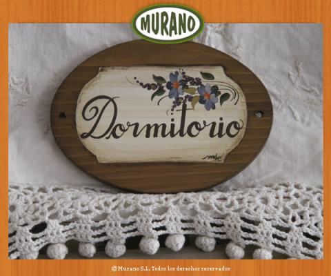 placa identificativa dormitorio