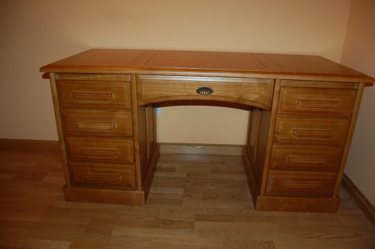 Mesa escritorio madera castaño mazizo con ideas del cliente