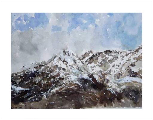 picos de europa, acuarela