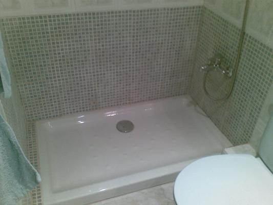 DESPUES DE CAMBIAR BAÑERA POR  PLATO DUCHA