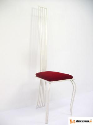 Silla ornamental en forja artesanal