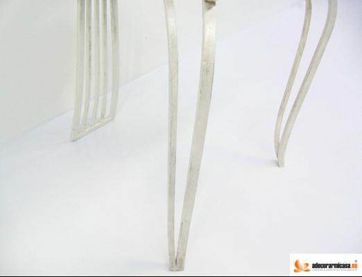 Silla ornamental en forja artesanal - detalle