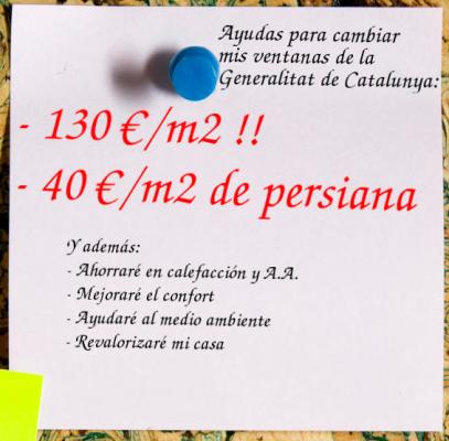 Ayudas del Pla Renove de ventanas