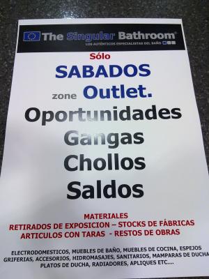 FOTO CARTEL SALDOS, CHOLLOS, OUTLET