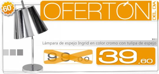Lámpara de espejo con un 60% de descuento