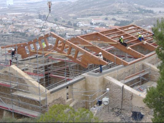 montaje de la hermita del parador de lorca