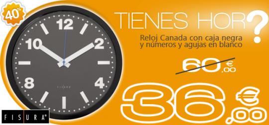 Reloj fisura con un 40% de descuento en adecorarmicasa