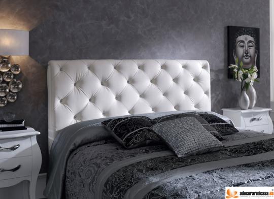 Cabecero de cama nelly en color blanco