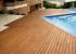 Piscina en tarima tropical