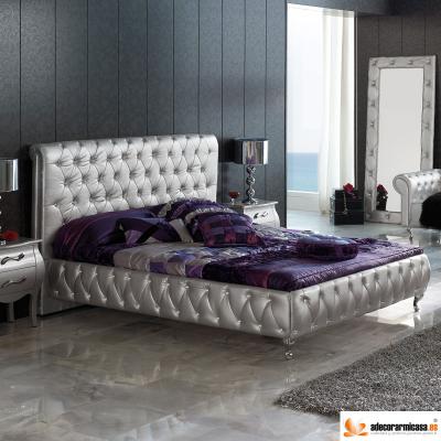 Cama Lorena en color plata