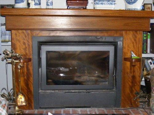 chimenea en teka