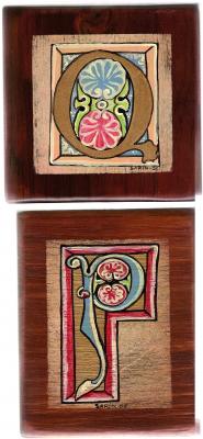 TABLAS PINTADAS A MANO CON MOTIVOS MEDIEVALES.WWW.ELTALLERDESARIN.COM
