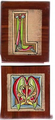 TABLAS PINTADAS A MANO CON MOTIVOS MEDIEVALES.WWW.ELTALLERDESARIN.COM