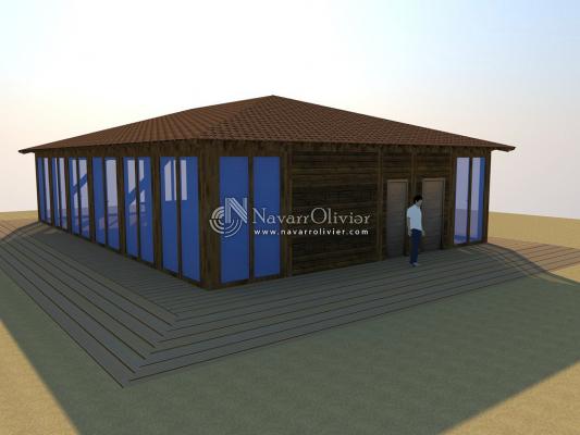 Proyecto de chiringuito de madera