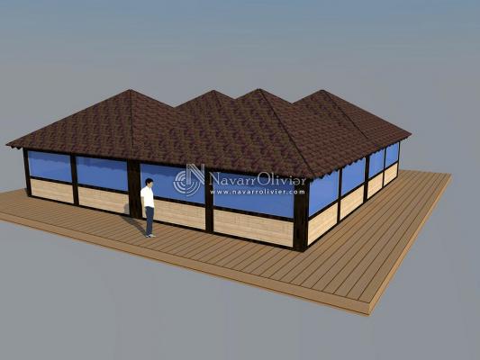 Chiringuito de madera de diseño