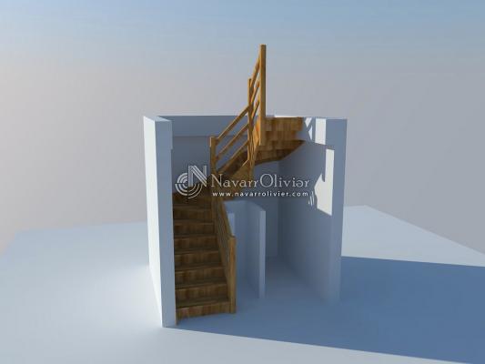 Proyecto escalera de madera