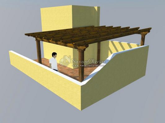 Pergola para terraza - Atico
