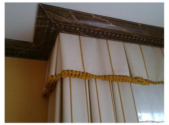 conjunto de estuco y moldura envejecida