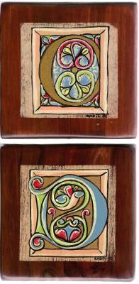 EL TALLER DE SARIN, TABLAS Y MUEBLES PINTADOS A MANO CON MOTIVOS MEDIEVALES, FLORALES,...