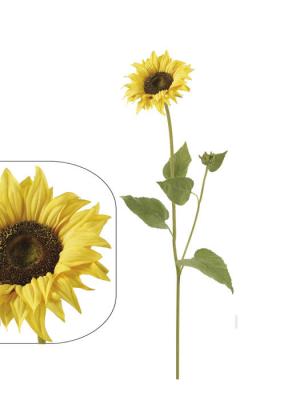 Girasoles artificiales de calidad. GIRASOL ARTIFICIAL CON CAPULLO oasisdecor.com