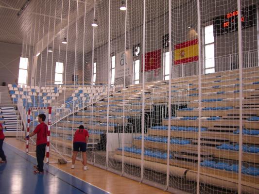 Cortinas de red para pabellones deportivos