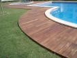 Tarima exterior piscina zona residencial