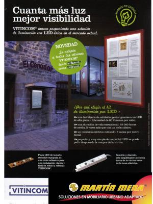 Vitrina con led