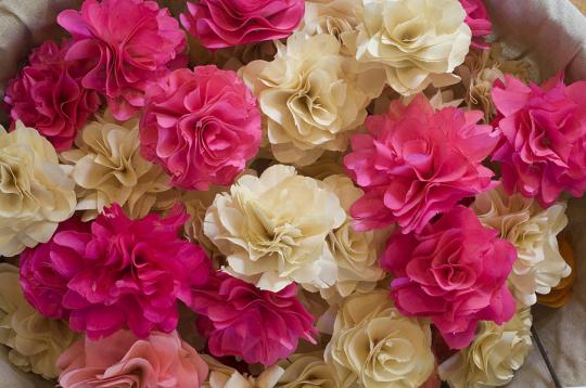 Flores de madera