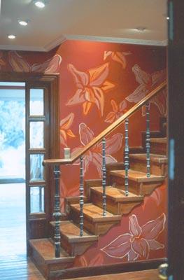 pintura mural en vivienda