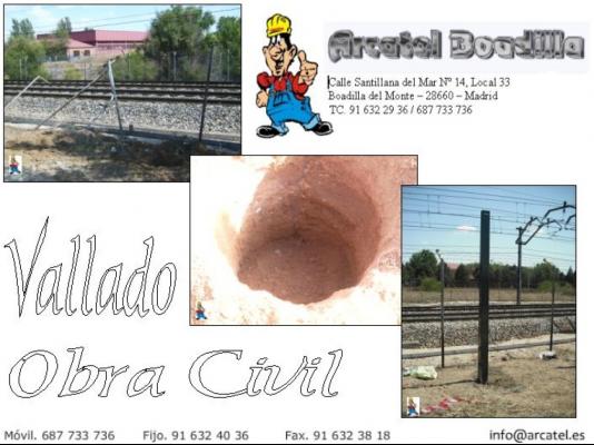 Vallado Obra Civil Arcatel Boadilla SL