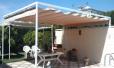Toldo de palilleria de aluminio con estructura