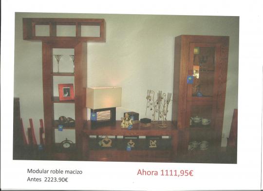 Liquidacion Modular roble macizo