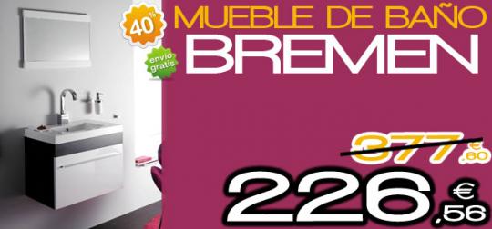 Mueble de baño de fondo reducido con un 40% de descuento
