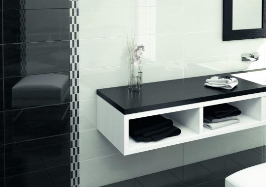 Argos Blanco y Negro con listelo Siros Negro