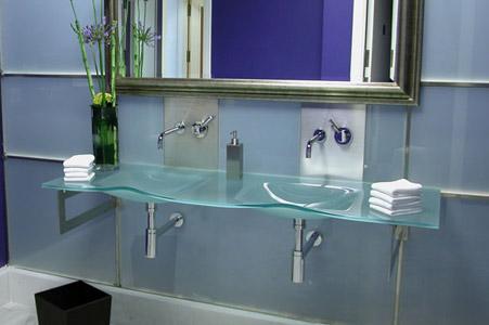 lavabo de vidrio