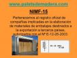 NIMF15- TRATAMIENTO FITOSANITARIO