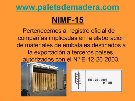 NIMF15- TRATAMIENTO FITOSANITARIO