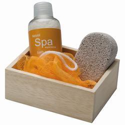 SET DE BAÑO: SAL DE BAÑO, ESPONJA Y PIEDRA PÓMEZ