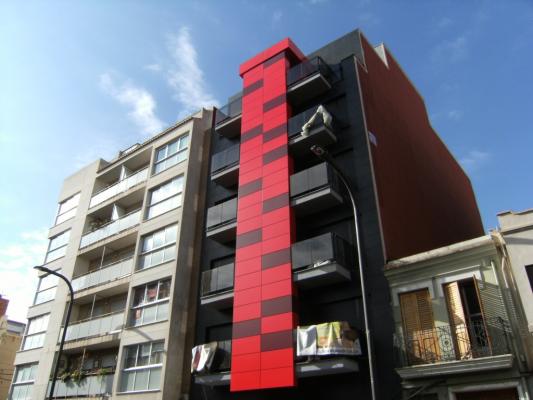 Fachada con composite
